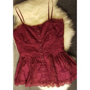 Betsey Johnson Lace Halter Top